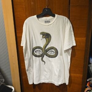 White Snake Graphic T-Shirt for Reptile Enthusiasts